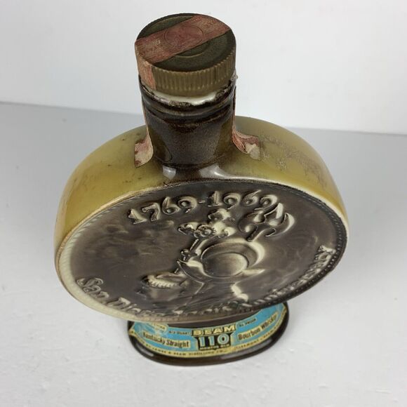 Jim Beam Bourbon 10" Whiskey Bottle San Diego 200th Anniversary 1968 Vintage - Picture 5 of 13